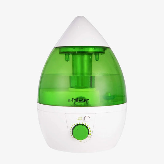 1L Small Plant Humidifier for up to 12 Hours, Indoor Air Humidifier with Optional Night Light, 360° Nozzle Humidifiers for Bedroom, Green