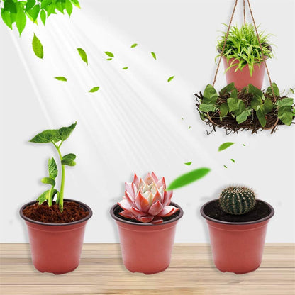 7.5" Seedling Pots Plastic Plant Pots Seedling Cups Nursery Pots Plant Container Fit for Seeds Germination, Seedlings Growing, Succulents Planting, Seeds Starting 100 Pcs