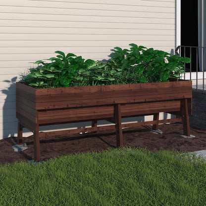 31.4-In W X 70.8-In L X 28.5-In H Rustic Wood Raised Garden Bed