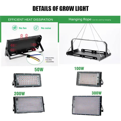 Phyto Lamp 50W 100W 300W Phytolamp for Plants Full Spectrum Led Cultivation Plant Grower Indoor Culture Led Grow Lamp Uv Lamp