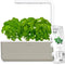 Click & Grow Smart Garden, 3 Pods Indoor Herb Growing System (3 Basil Pods Included)| Easier than Hydroponics Growing System, Automatic Nutrients, Watering and Grow Light, Noise-Free Technology, Beige