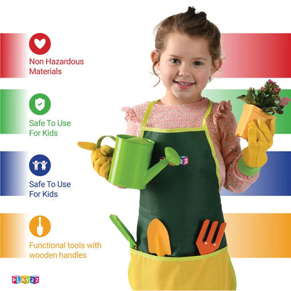 3 Years Kids Gardening Tool Set with Shovel, Colorful (12 Pieces)