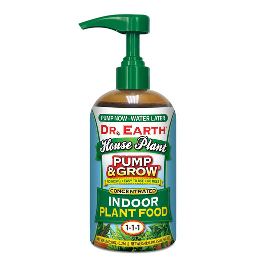 Pump & Grow Liquid-Concentrate Organic Plant Food Fertilizer, 8 Oz.