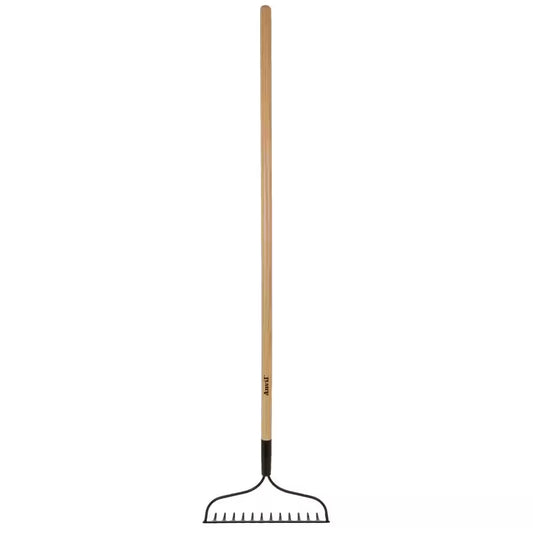 48 In. Handle Length, 14 Tine Bow Rake